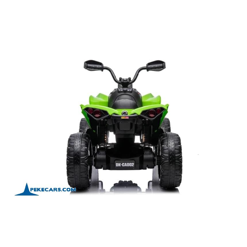 quad CAN-AM Maverick 12V verde parte trasera