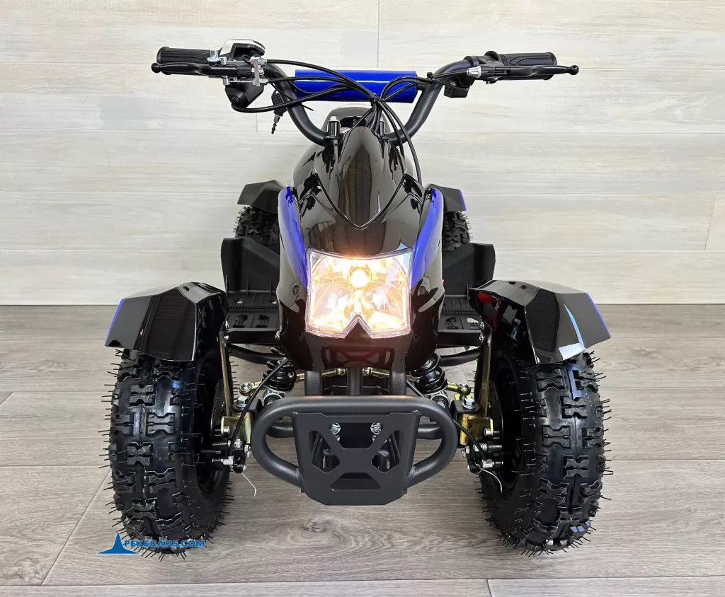 Quad Cobra 36V 800W Azul frontal con luz