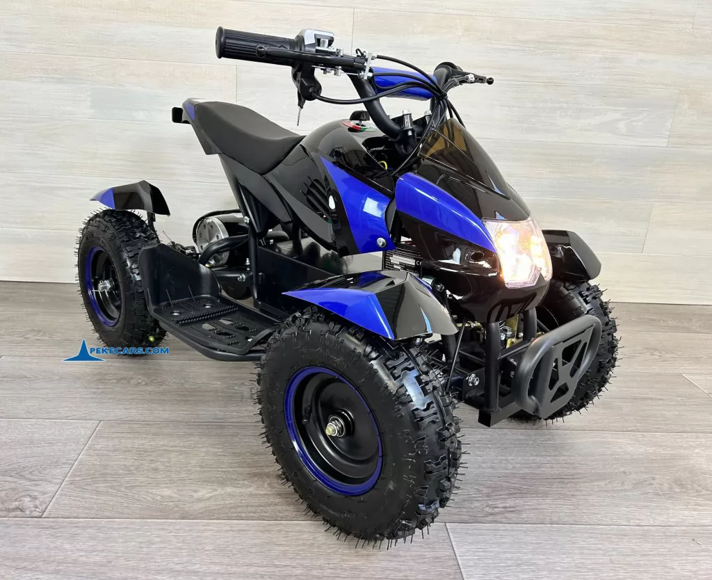 Quad Cobra 36V 800W Azul lado izquierdo