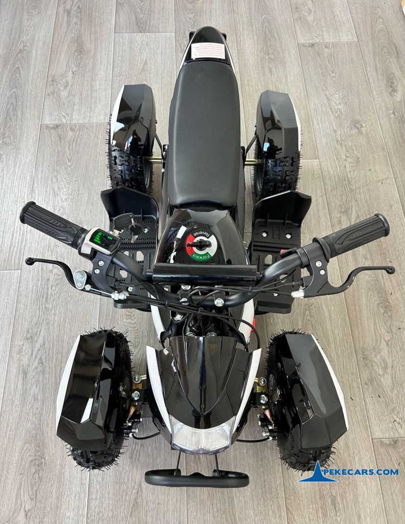 Quad Cobra 36V 800W Blanco desde arriba