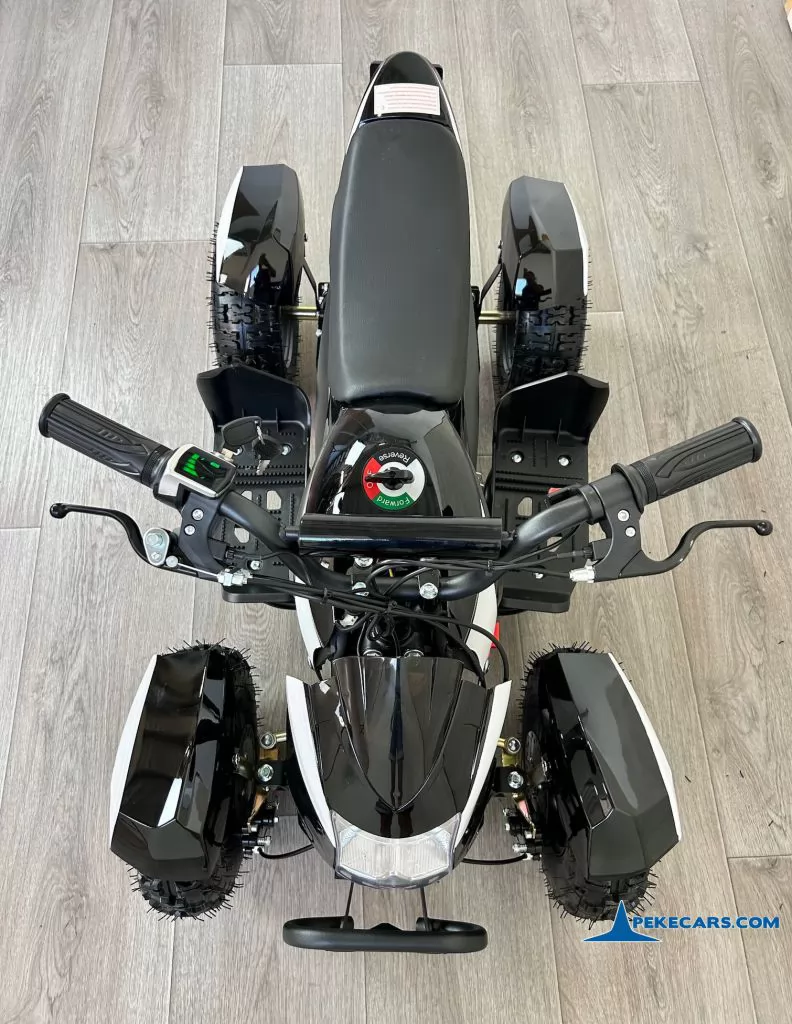 Quad Cobra 36V 800W Blanco desde arriba