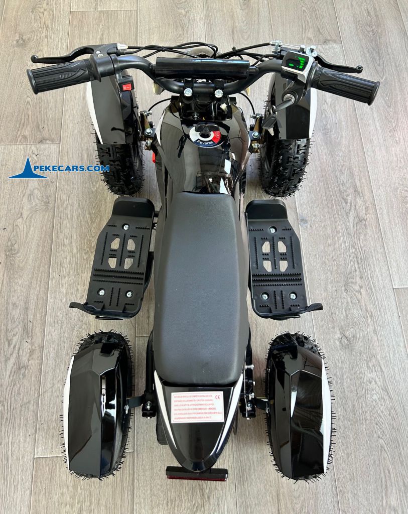 Quad Cobra 36V 800W Blanco vista aérea