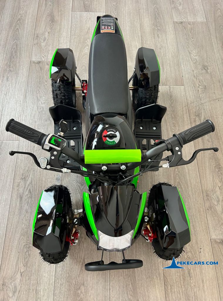 Quad Cobra 36V 800W Verde desde arriba