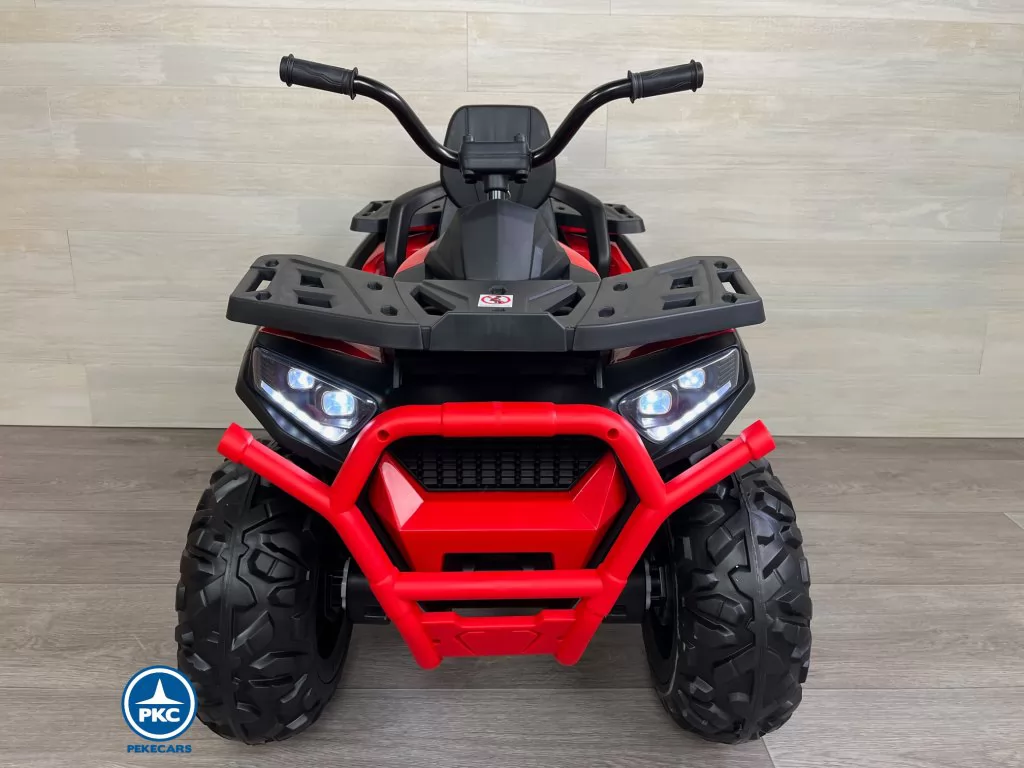 Quad eléctrico para niños 12V 2.4G Rojo frontal