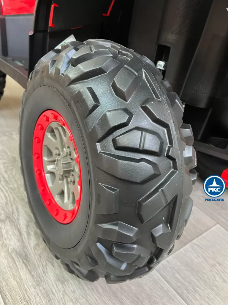 Quad eléctrico para niños 12V 2.4G Rojo rueda