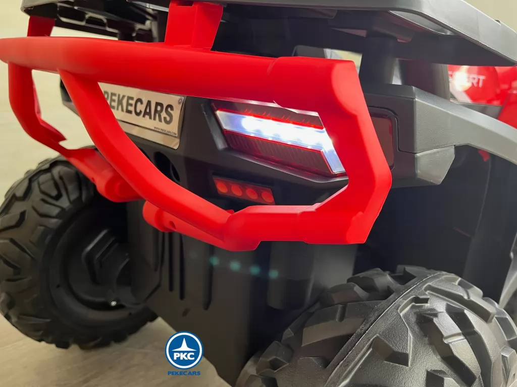 Quad eléctrico para niños 12V 2.4G Rojo luces