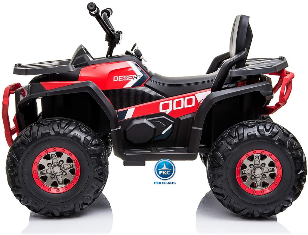 Quad eléctrico para niños 12V 2.4G Rojo Metalizado lateral