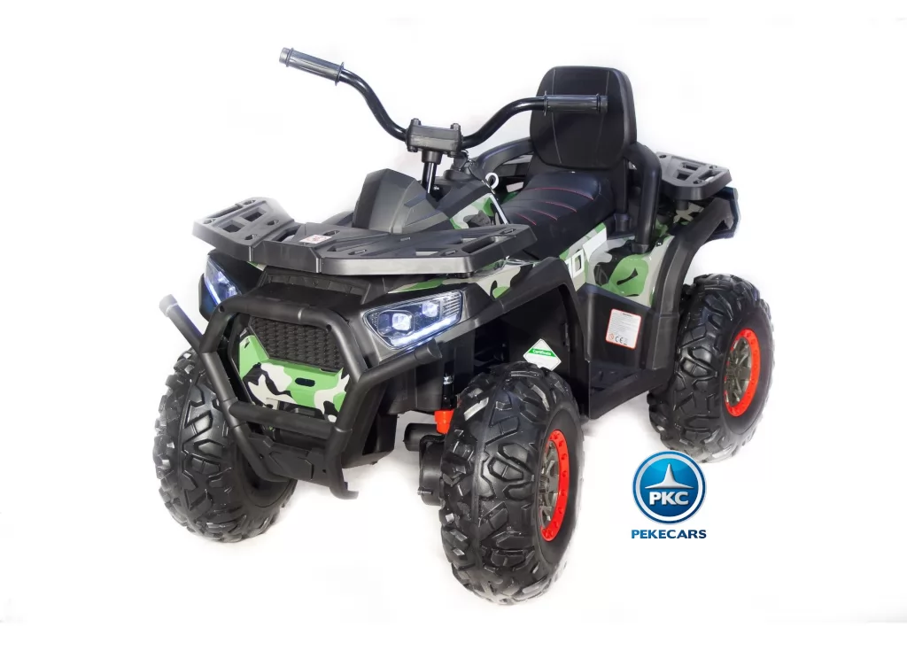 Quad eléctrico para niños 12V 2.4G Verde Camuflaje