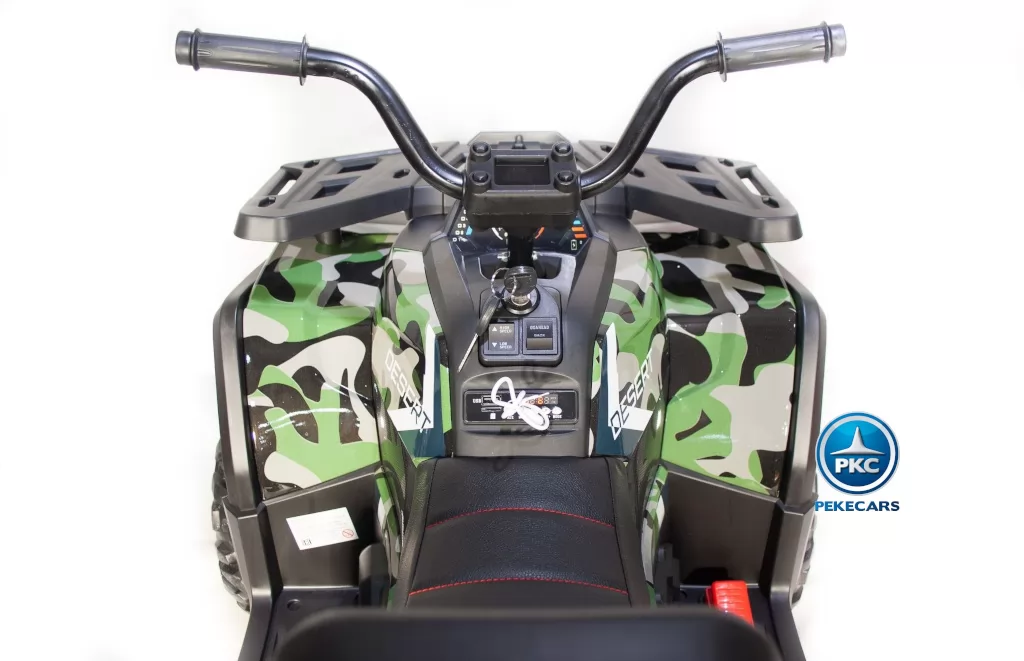 Quad eléctrico para niños 12V 2.4G Verde Camuflaje