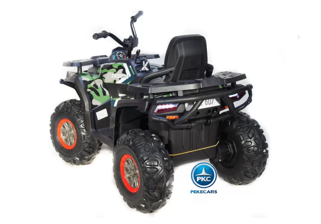 Quad eléctrico para niños 12V 2.4G Verde Camuflaje