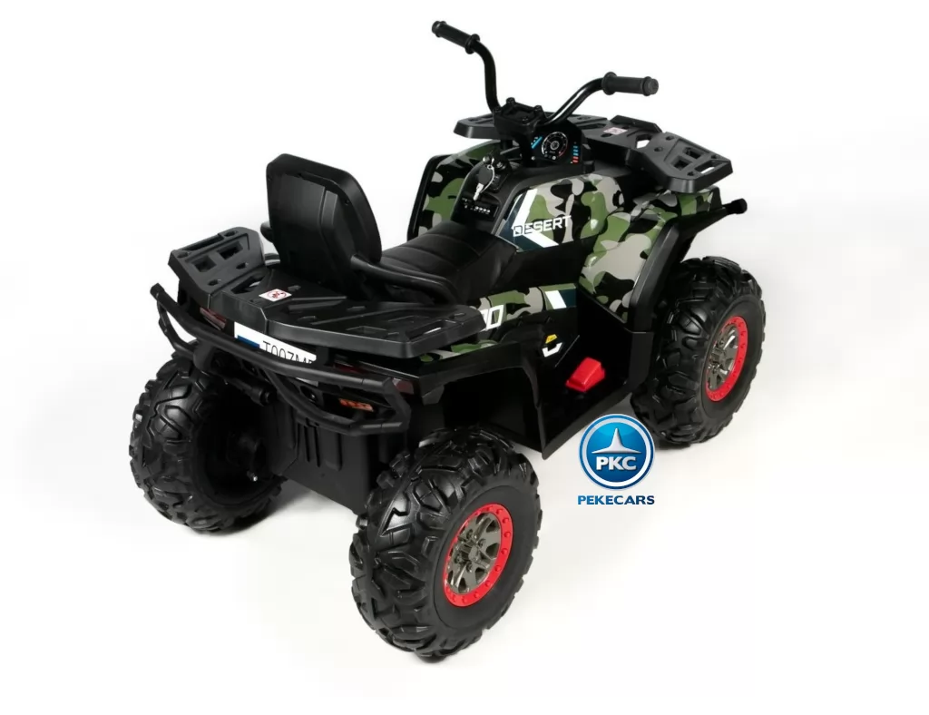Quad eléctrico para niños 12V 2.4G Verde Camuflaje