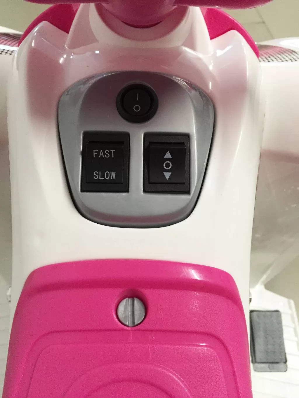 Quad eléctrico infantil Pekecars doble velocidad Rosa