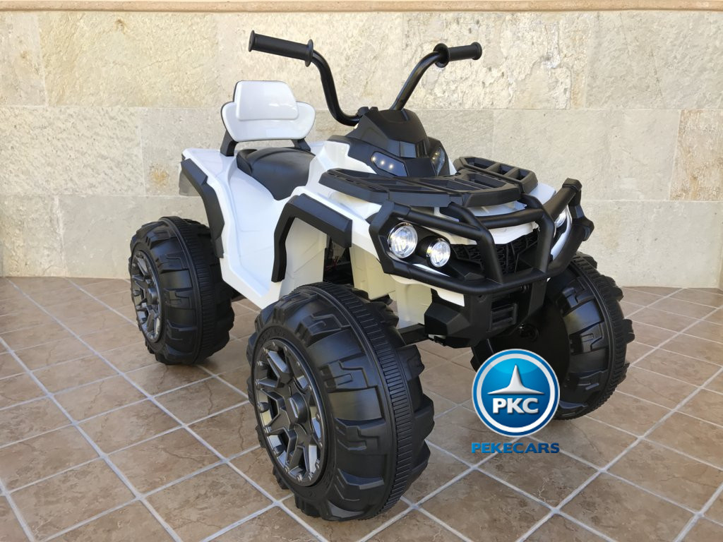 Quad Eléctrico Infantil Pekecars 906D Blanco
