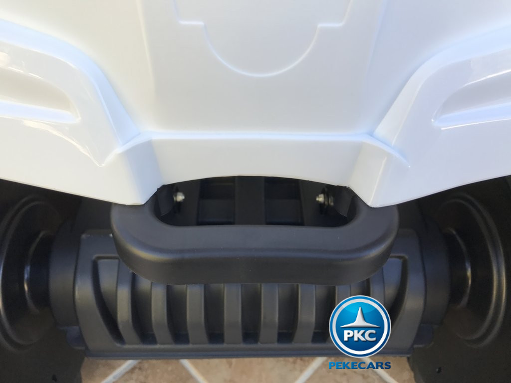 Quad Eléctrico Infantil Pekecars 906D Blanco asa de transporte