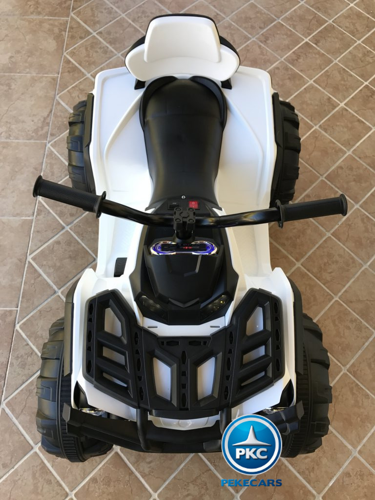 Quad Eléctrico Infantil Pekecars 906D Blanco