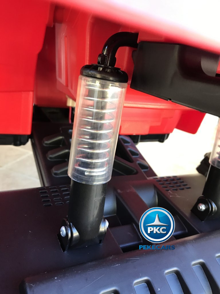 Quad Eléctrico Infantil Pekecars 906D Rojo con suspension a las 4 ruedas