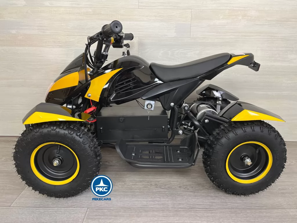 Quad electrico para niños Cobra 36V 800W Amarillo lateral