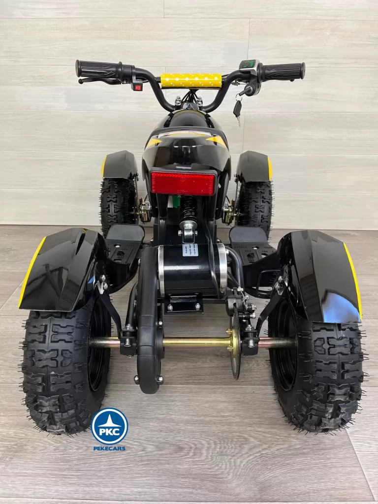 Quad electrico para niños Cobra 36V 800W Amarillo parte trasera