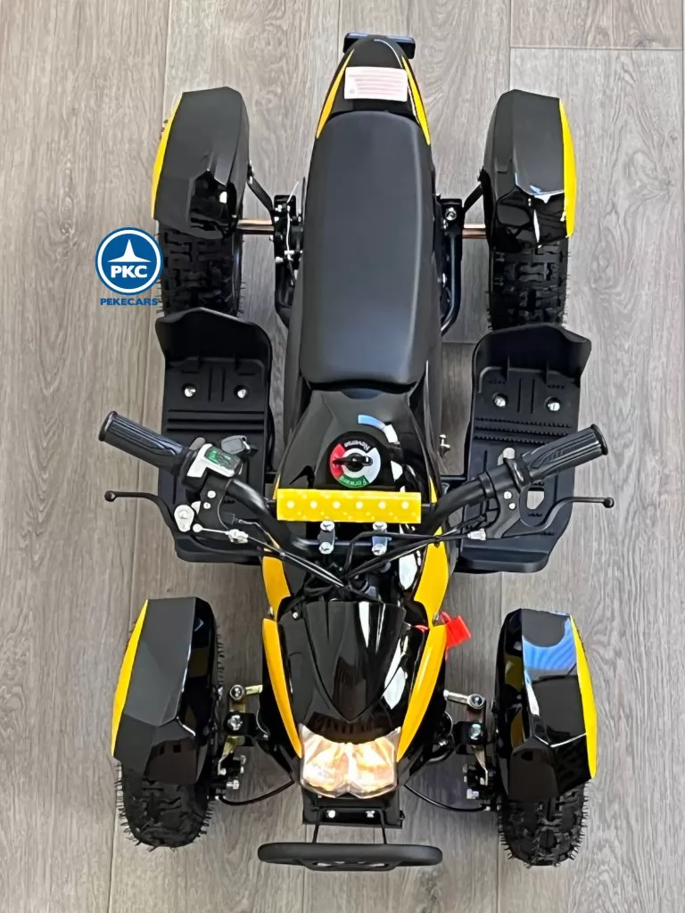 Quad electrico para niños Cobra 36V 800W Amarillo vista desde arriba