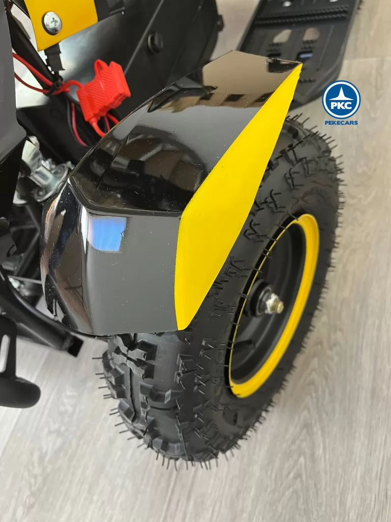 Quad electrico para niños Cobra 36V 800W Amarillo guardabarros