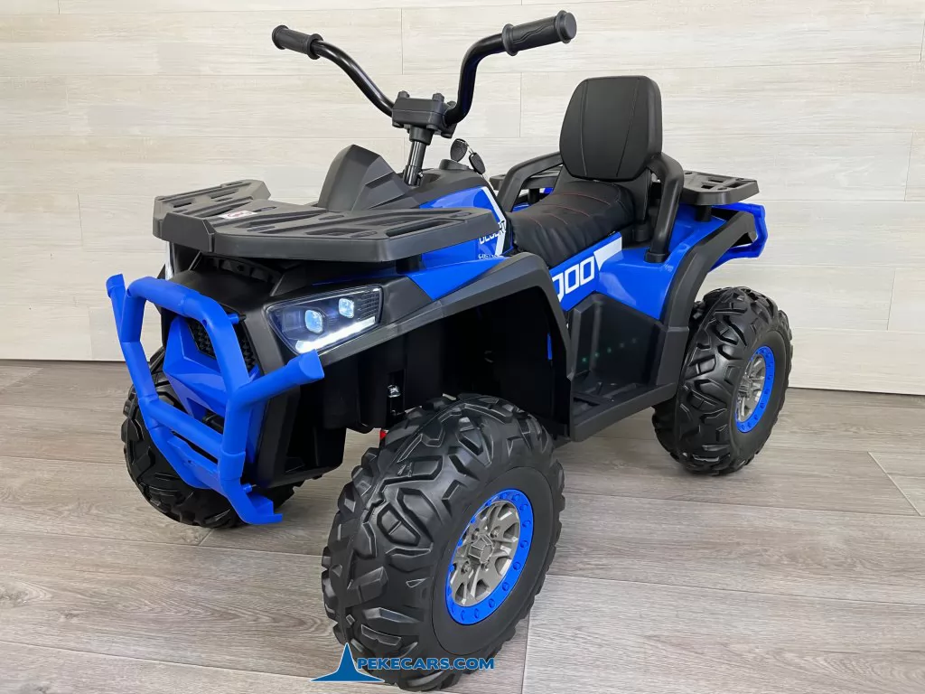 Quad eléctrico Desert para niños 12V 2.4G Azul lateral 1