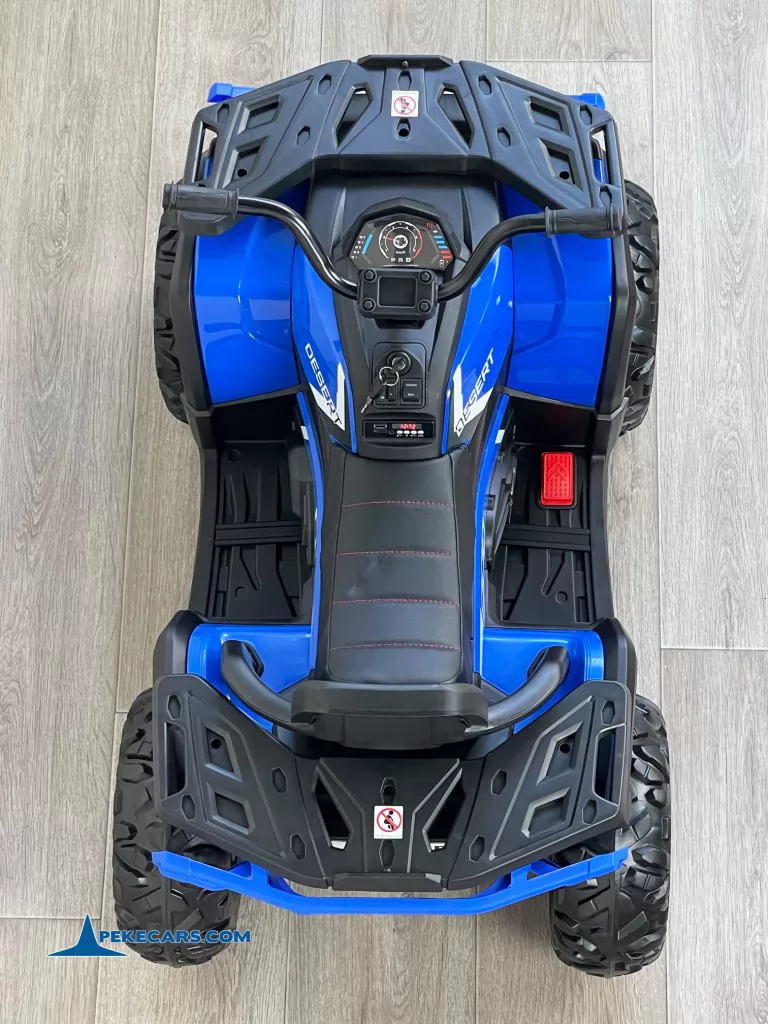 Quad eléctrico Desert para niños 12V 2.4G Azul vista cenital