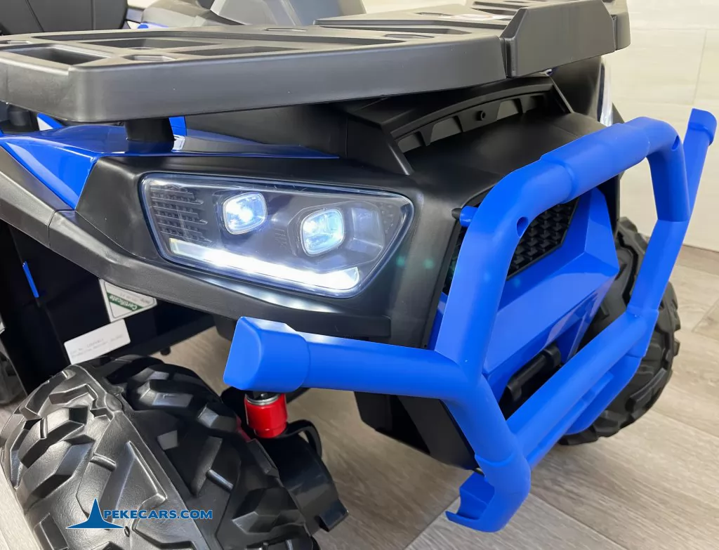 Quad eléctrico Desert para niños 12V 2.4G Azul luz frontal