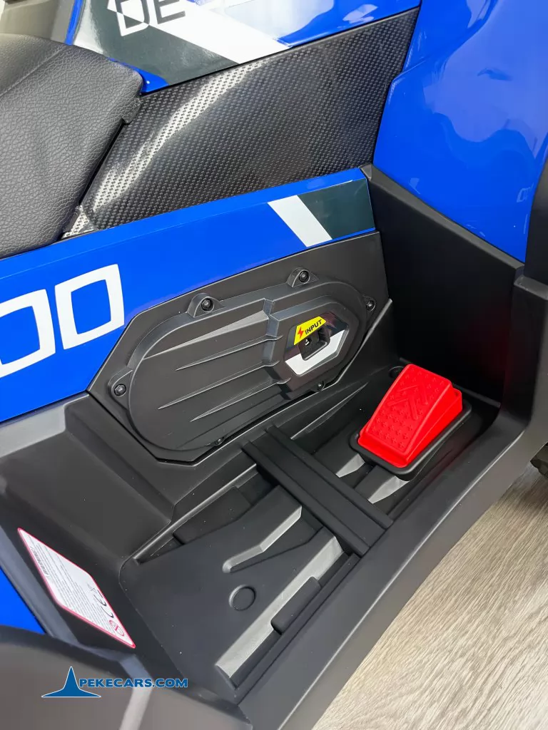 Quad eléctrico Desert para niños 12V 2.4G Azul pedal acelerador