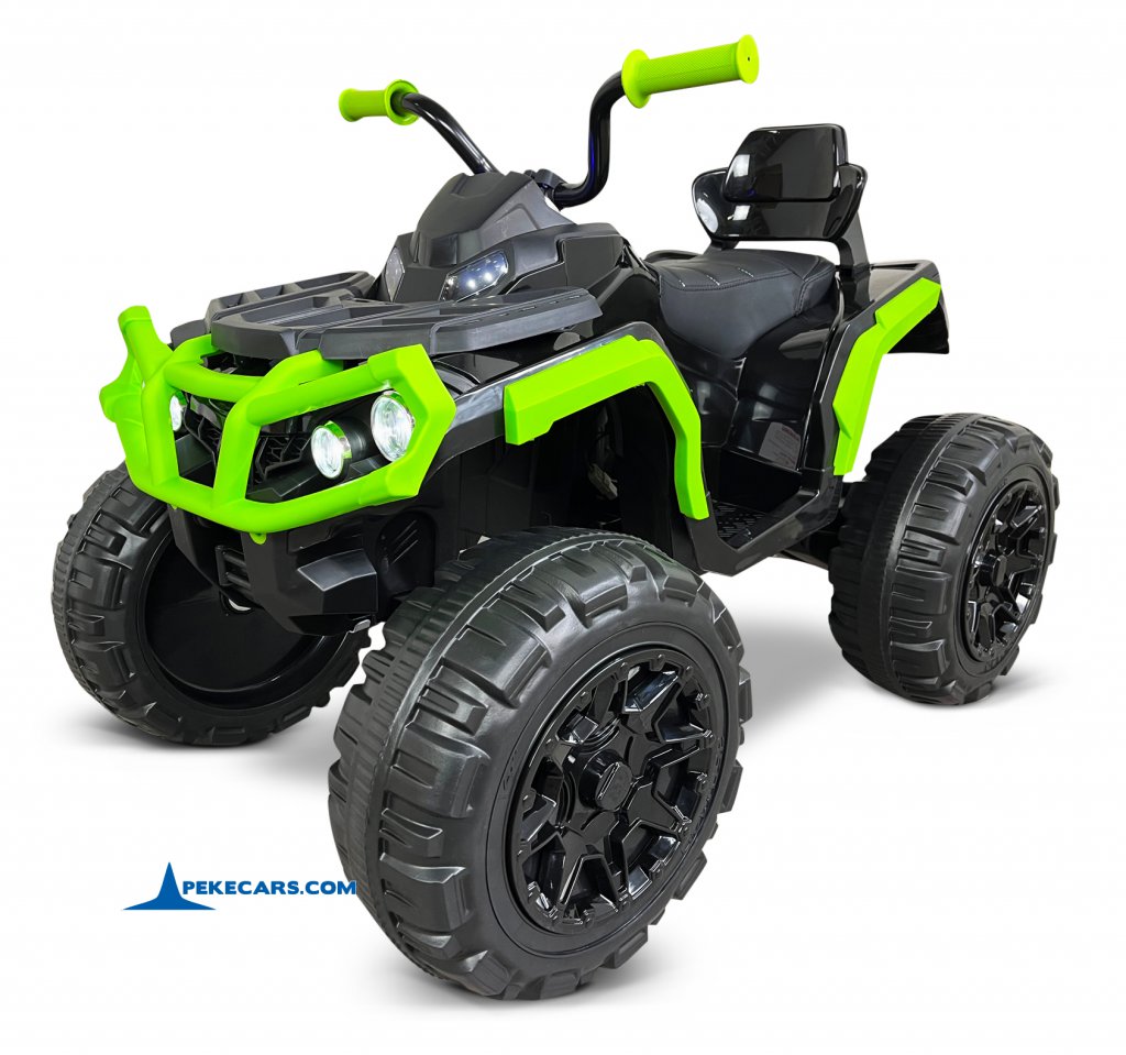 Quad Eléctrico Infantil Pekecars 906D Verde y Negro