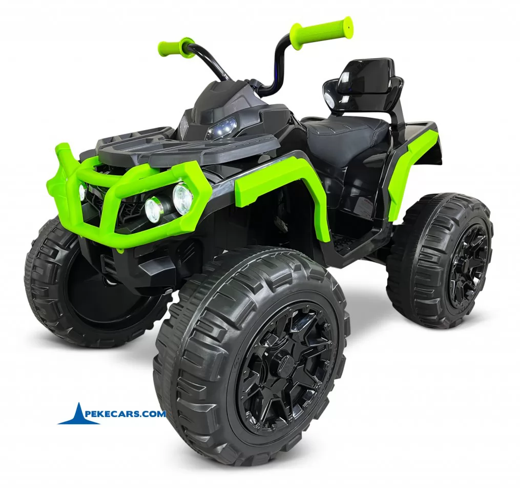 Quad Eléctrico Infantil Pekecars 906D Verde y Negro