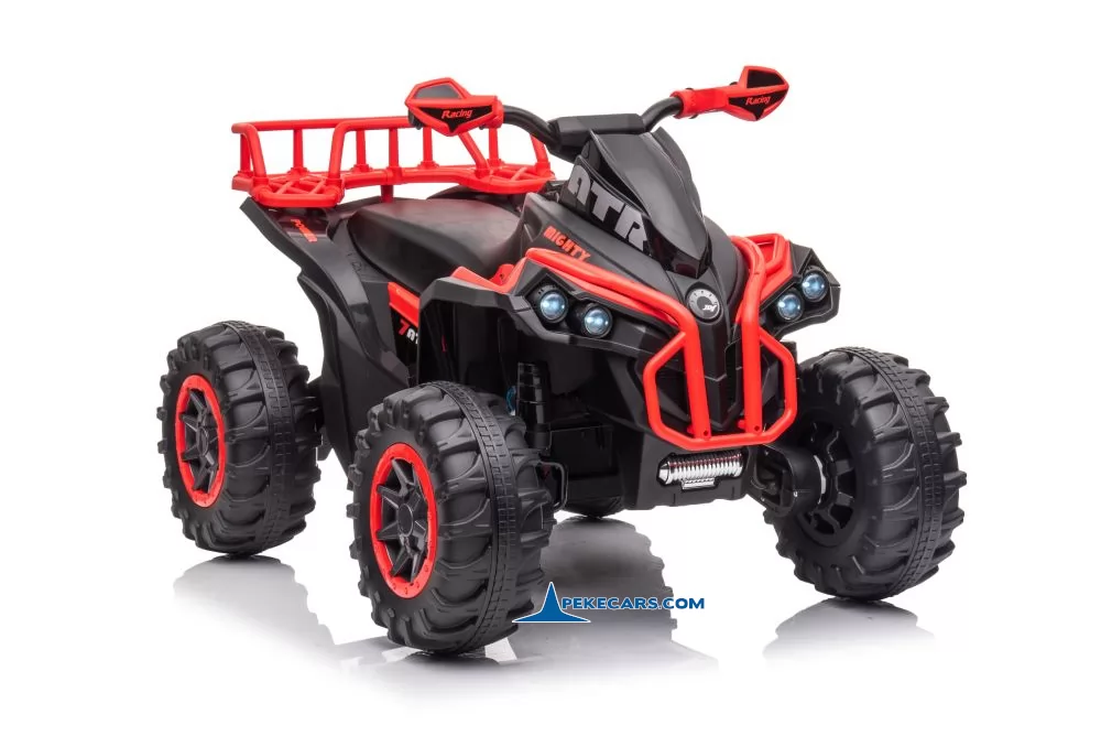 Quad Eléctrico infantil ATR 12V 2.4G Rojo perspectiva