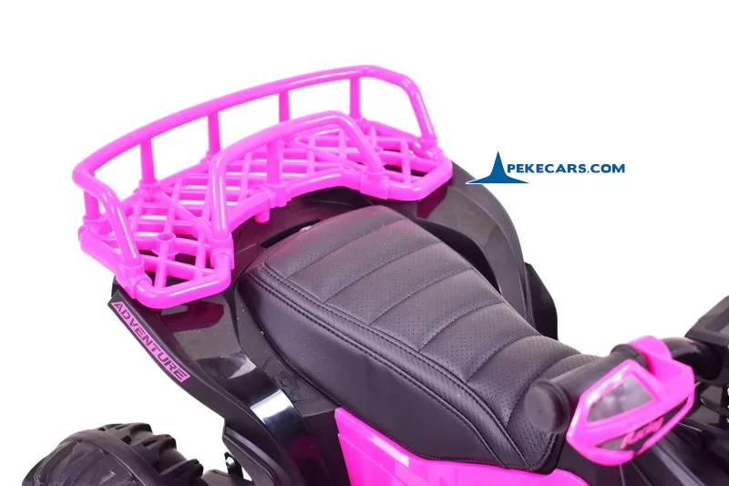 Quad Eléctrico ATR 12V 2.4G Rosa maletero