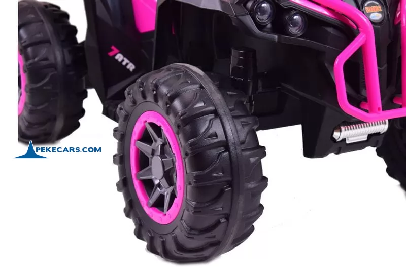 Quad Eléctrico ATR 12V 2.4G Rosa ruedas