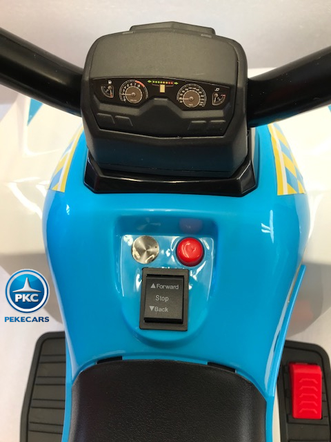 Quad electrico racing policia blanco marchas