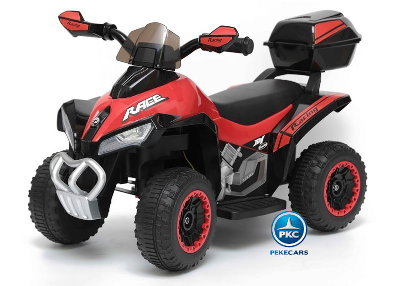 Quad electrico racing rojo