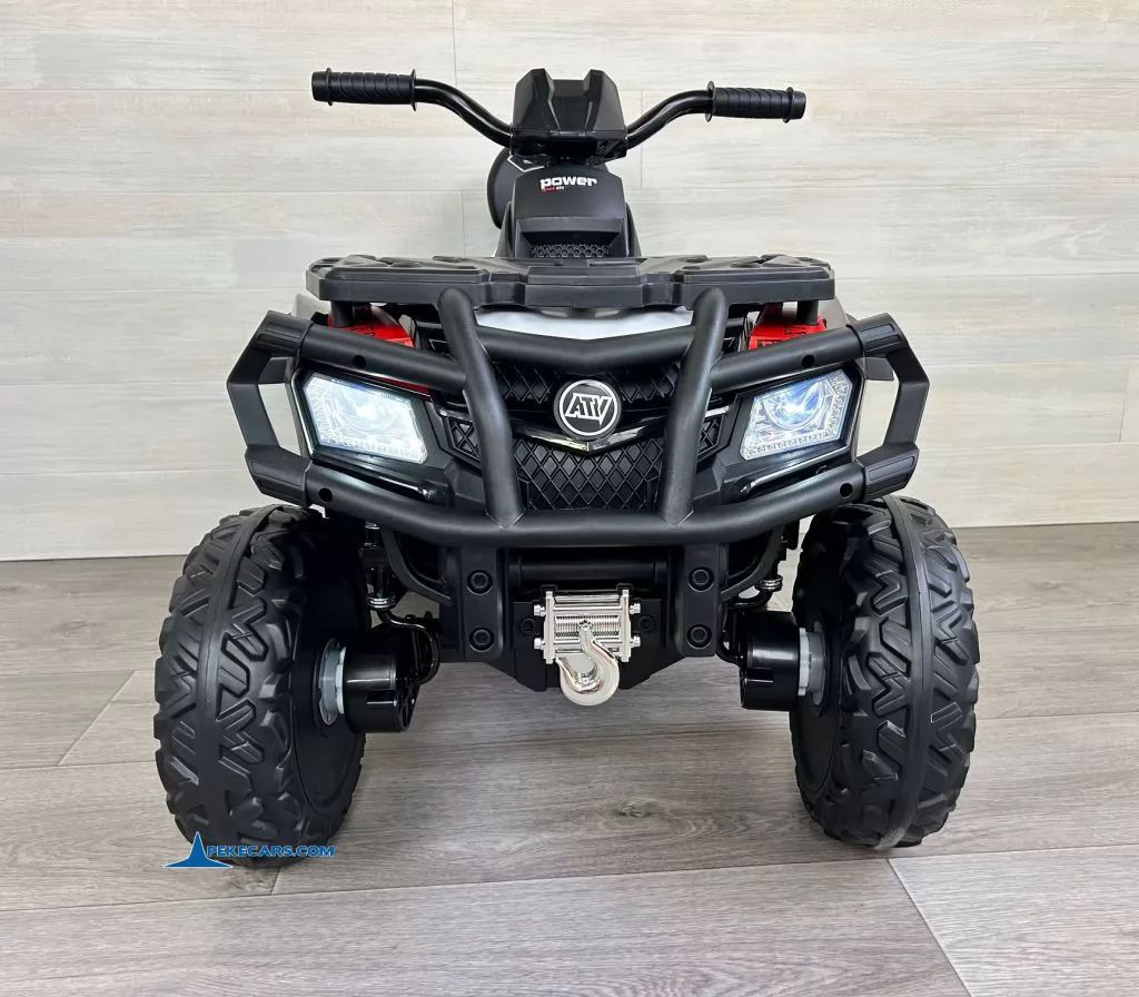 Quad Eléctrico XT-SPEED 24V Blanco vista frontal