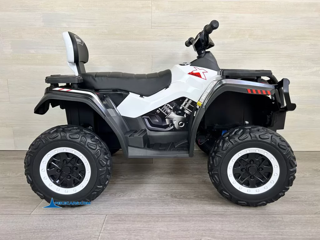 Quad Eléctrico XT-SPEED 24V Blanco lado izquierdo