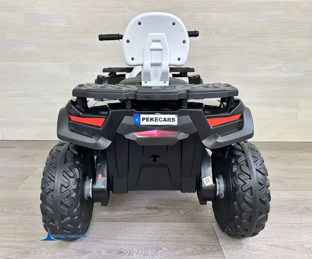 Quad Eléctrico XT-SPEED 24V Blanco parte trasera