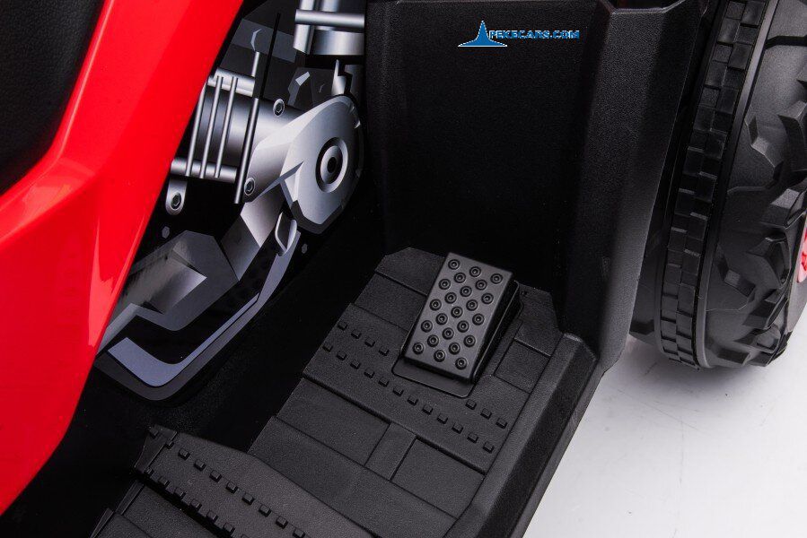 Quad Eléctrico XT-SPEED 24V Rojo pedal