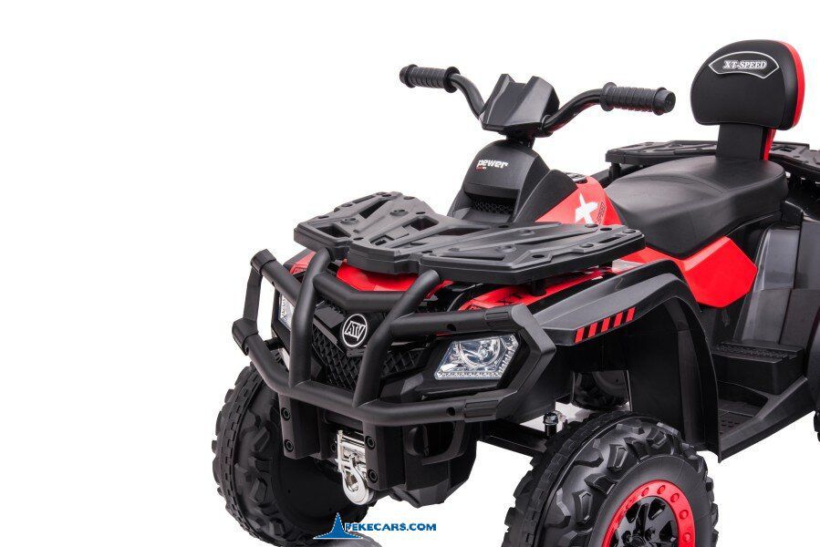 Quad Eléctrico XT-SPEED 24V Rojo vista delantera