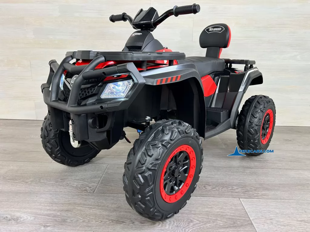 Quad Eléctrico XT-SPEED 24V Rojo frontal derecha