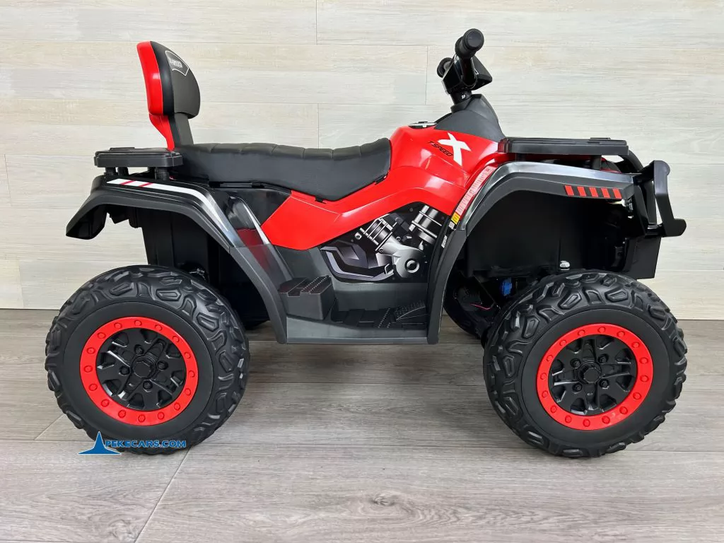 Quad Eléctrico XT-SPEED 24V Rojo lado izquierdo