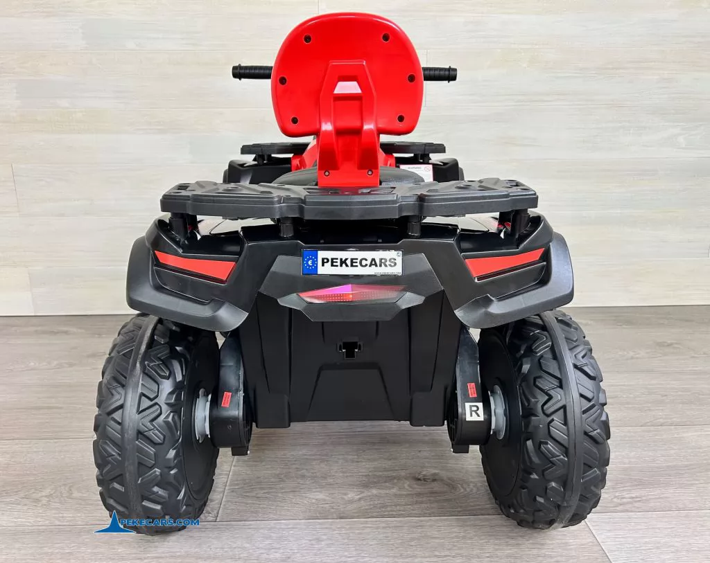 Quad Eléctrico XT-SPEED 24V Rojo parte trasera