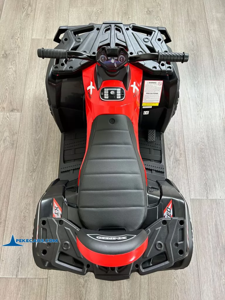 Quad Eléctrico XT-SPEED 24V Rojo vista cenital