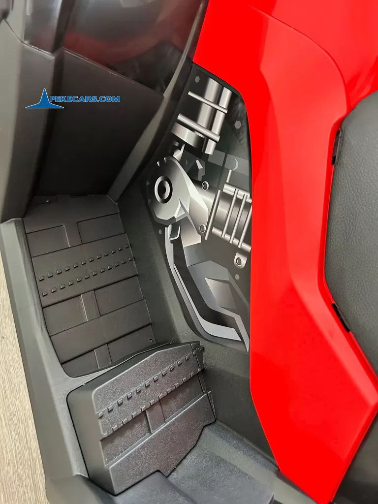 Quad Eléctrico XT-SPEED 24V Rojo pegatinas detalle