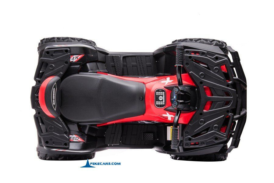 Quad Eléctrico XT-SPEED 24V Rojo desde arriba