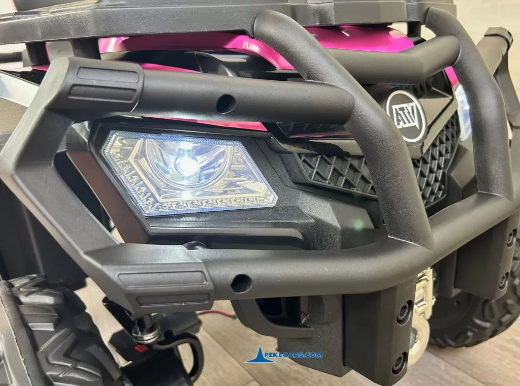 Quad Eléctrico XT-SPEED 24V Rosa luces frontales