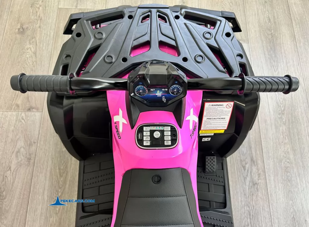 Quad Eléctrico XT-SPEED 24V Rosa manillar