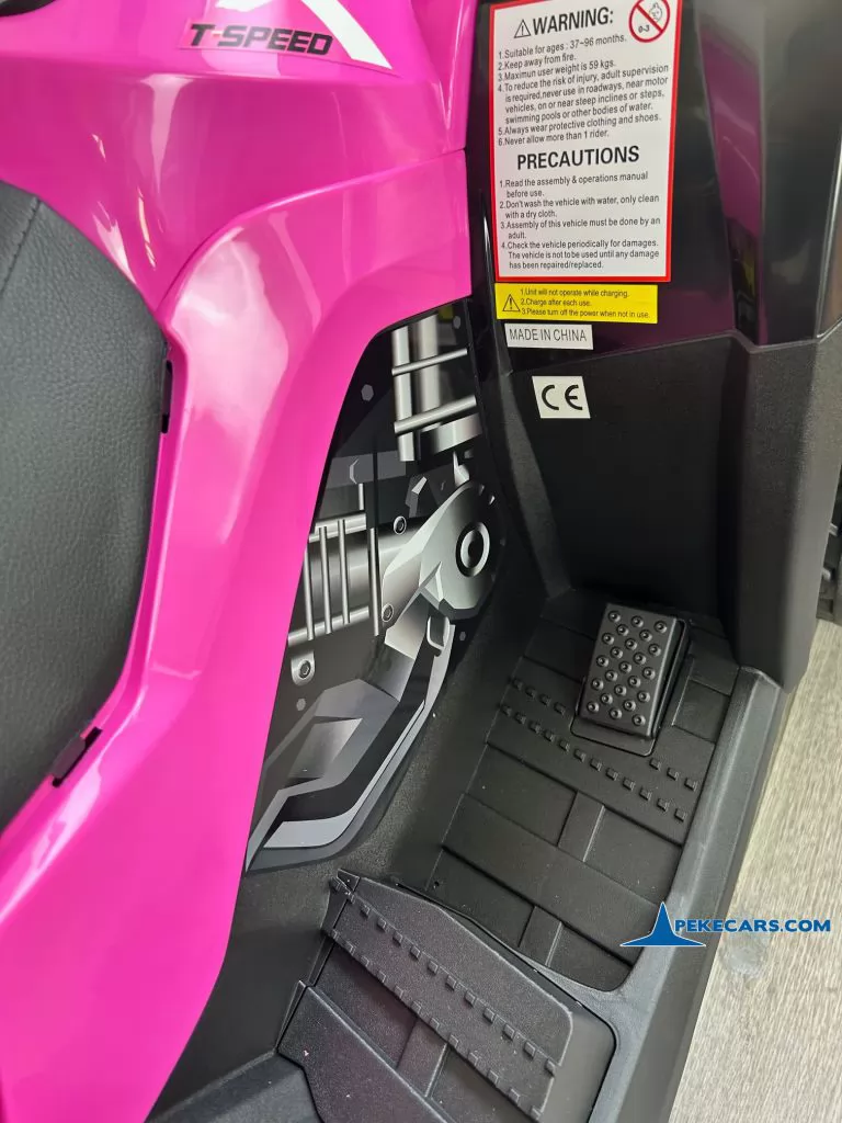 Quad Eléctrico XT-SPEED 24V Rosa acelerador