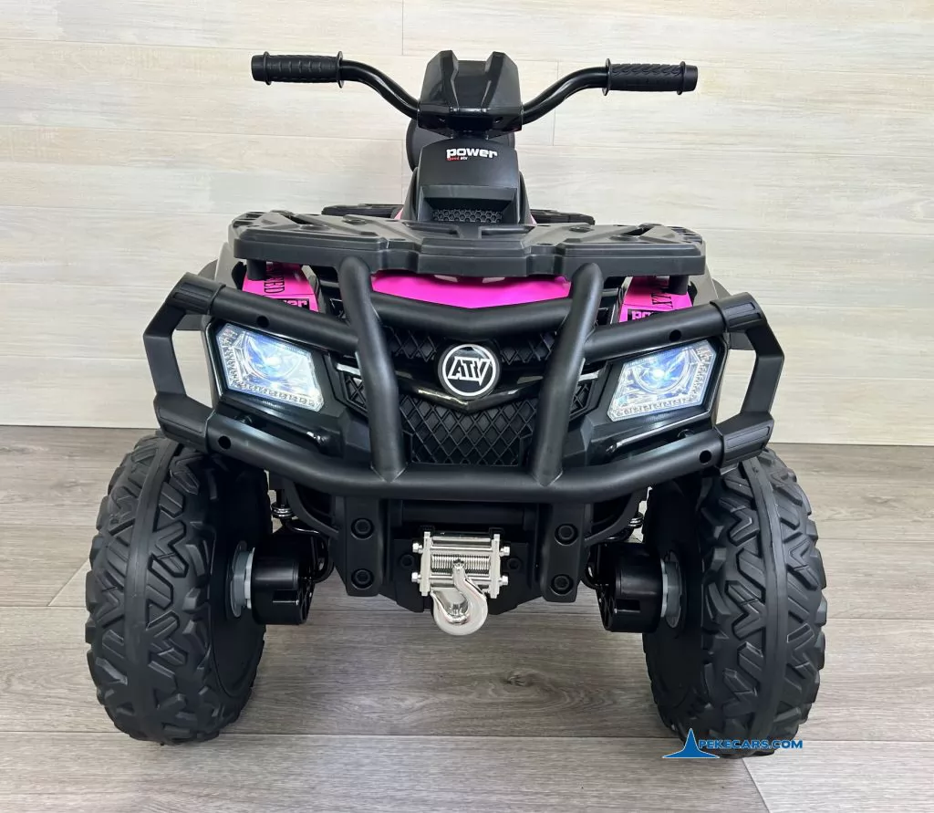 Quad Eléctrico XT-SPEED 24V Rosa vista frontal